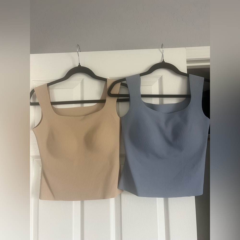 Ribbed Tank with Built in Bra